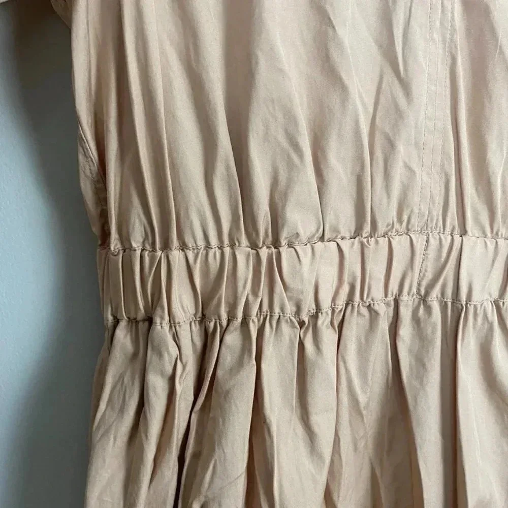 J. Crew Cinched Waist Poplin Dress